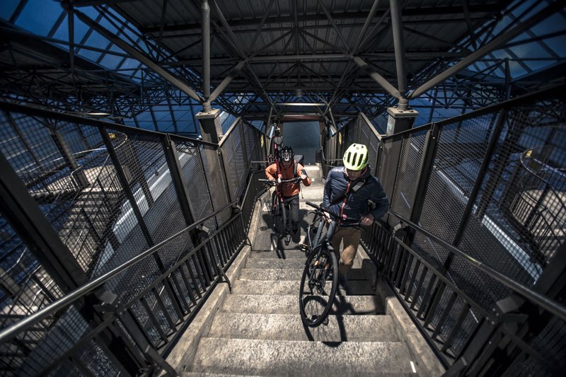 Mountain bike action